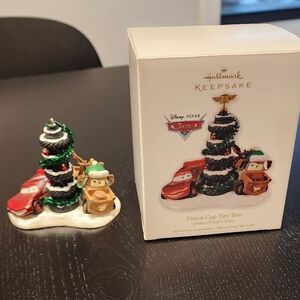 Hallmark Disney Pixar Cars Piston Cup Tire Tree Ornament